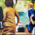 "Lauf!"  Öl auf Leinwand  90x90  #24002