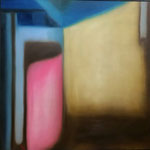 "Sofaecke"  Öl auf Leinwand  100x100  2018  #18014