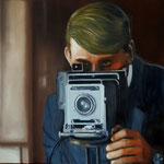 "Der Fotograf"  Öl auf Leinwand  90x90  #25003