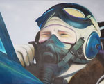 "Der Pilot"  Öl auf Leinwand  100x80  2021 #21011