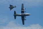 Lockheed C-130 Hercules and the Eurofighter Typhoon from Austria