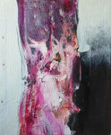 Abstraction rose (huile sur toile, 53 x 64 cm, coll. part. MR)