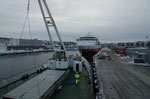 wir treffen die Finnmarken im Hafen von Trondheim