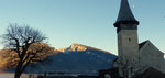 2 : Niesenschatten und Mond, Aufnahmeort Schlosskapelle Spiez  6.1.2020