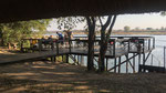 Ndhovu Lodge, Frühstück mit Aussicht..