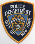 Parche de brazo del Departamento de Policía de la ciudad de Nueva York.