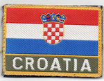 Parche de brazo del Ejercito croata con el Escudo de Croacia