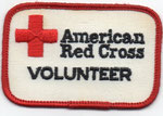Parche de Voluntario de la Cruz Roja Americana.