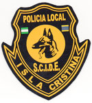 Parche de brazo de la Unidad Canina de la Policía Local de Isla Cristina.
