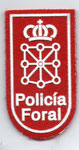 Parche de brazo de la Policía Foral de Navarra.