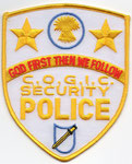 Parche de brazo de la Polícia de Seguridad de la Iglesia de Díos en Cristo (SOGIC)
