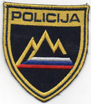 Parche de brazo derecho de la Policía de Eslovenia.