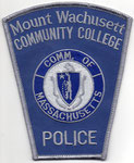Parche de brazo del Departamento de Policía de la Universidad de Mount Wachusett.