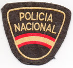 Parche de brazo de la Policía Nacional 1978-1986