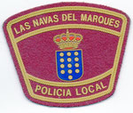Parche de brazo de la Policía Local de Las Navas del Marqués.