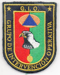 Parche de brazo del Grupo de Intervención Operativa de la Agrupación de Voluntarios de Protección Civil de Granada