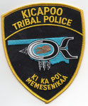 Parche de brazo de la Policía de la Tribu Kickapoo de Oklahoma en McLoud.