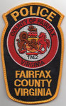 Parche de brazo de Supervisor de la Policía del Condado de Fairfax.