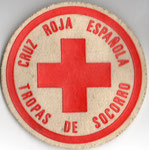 Parche de brazo de las extintas Tropas de Socorro de Cruz Roja Española