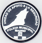 Parche de brazo de la Unidad de Apoyo a la Seguridad de la Policía Municipal de Madrid