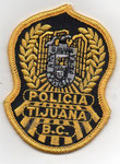 Placa de pecho de la Policía de Tijuana B.C.