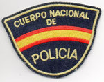 Parche de brazo bordado del Cuerpo Nacional de Policía. Uniforme de gala