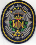 Parche de pecho de la Policía Local de Valencia.