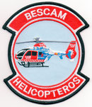 Parche de brazo de la unidad de Helicópteros de la BESCAM (Unidades de Seguridad Ciudadana de las Policías Locales de la Comunidad de Madrid).