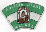 Parche de brazo de la Policía Local de Málaga.