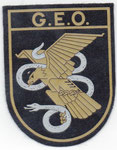 Parche de brazo del Grupo Especial de Operaciones (GEO). Traje de trabajo
