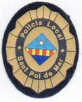 Parche de pecho de la Policía Local de  de Sant Pol de Mar