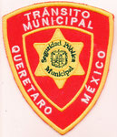 Parche de brazo de la Policía de Tránsito municipal del estado de Queretaro