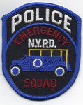 Parche de brazo izquierdo de la Unidad de Servicios de  Emergencia (ESS) de la Policía de Nueva York.