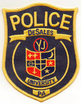 Parche de brazo de la Policía de la Universidad de DeSales en Easton
