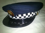 Gorra de Plato de la Policía Local de Ávila, desde 1991, a partir del 2005 solo se utiliza con el uniforme de representación.