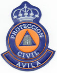 Parche de pecho de los voluntarios de la Agrupación de Protección Civil de Ávila