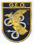 Parche bordado de brazo del Grupo de Operaciones Especiales de CNP (GEO) Traje de Gala