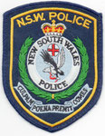 Parche de brazo de la Policía de Nueva Gales del Sur.