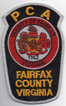 Parche de brazo de los ciudadanos auxiliares de la Policía del Condado de Fairfax.
