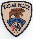 Parche de brazo de la Policía de la Isla de Kodiak.