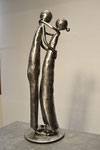 "Frau im Glück 5" Stahl, geschmiedet, geschweißt, gefeilt, gebürstet und konserviert, 48 cm hoch, 3,6 kg schwer. 520,00 €