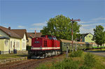 Einfahrt des 2. Bergstadtexpress 2017 mit 112 708-3 in den Bahnhof Berthelsdorf aus Brand-Erbisdorf kommend. Foto: Henry Mehnert