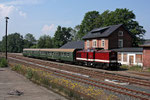 Als Zuglok kam dabei beim 1. Bergstadtexpress 2016 die 112 703-4 mit einer Reichsbahnzuggarnitur zum Einsatz. Foto: Markus Bergelt