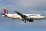 Airbus A320 Qatar Airways A7-AHL Oneworld livery