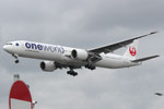 JA732J - Boeing 777-346(ER) - Japan Airlines - Oneworld livery