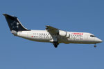 Avro RJ100 Swiss HB-IYU Star Alliance livery