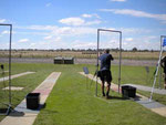 Shooter in action