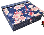  Schmuckkästchen XL - XXL Kirschblüten Blau zeitlos schön von SchönsteOrdnung, personalisierbar hochwertig handgemacht 