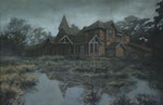 the house in the swomp, 2009, oil on canvas, 70 x 100 cm