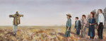 the scarecrow, 2011, oil on canvas, 70 x 180 cm